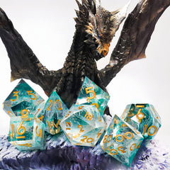 7pcs Resin Dice Set For Cosplay Board Game Gift
