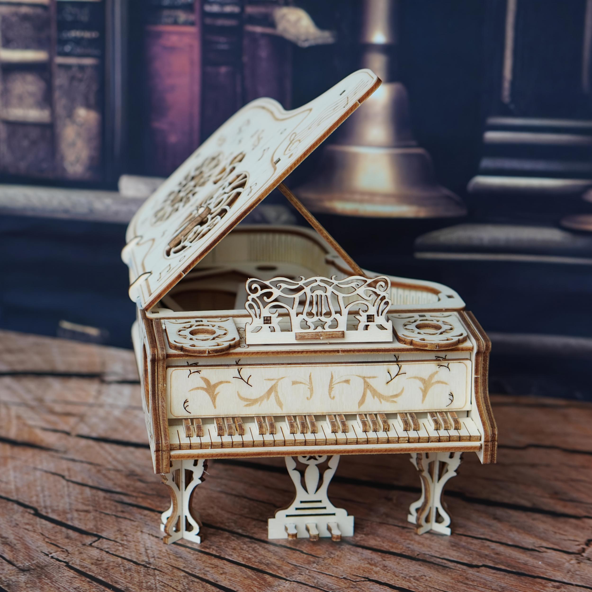 Wooden Piano 3D Puzzle DIY Model Educational Toy Gift
