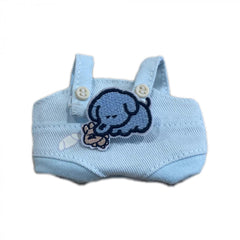 Summer Embroidered Doll Overalls