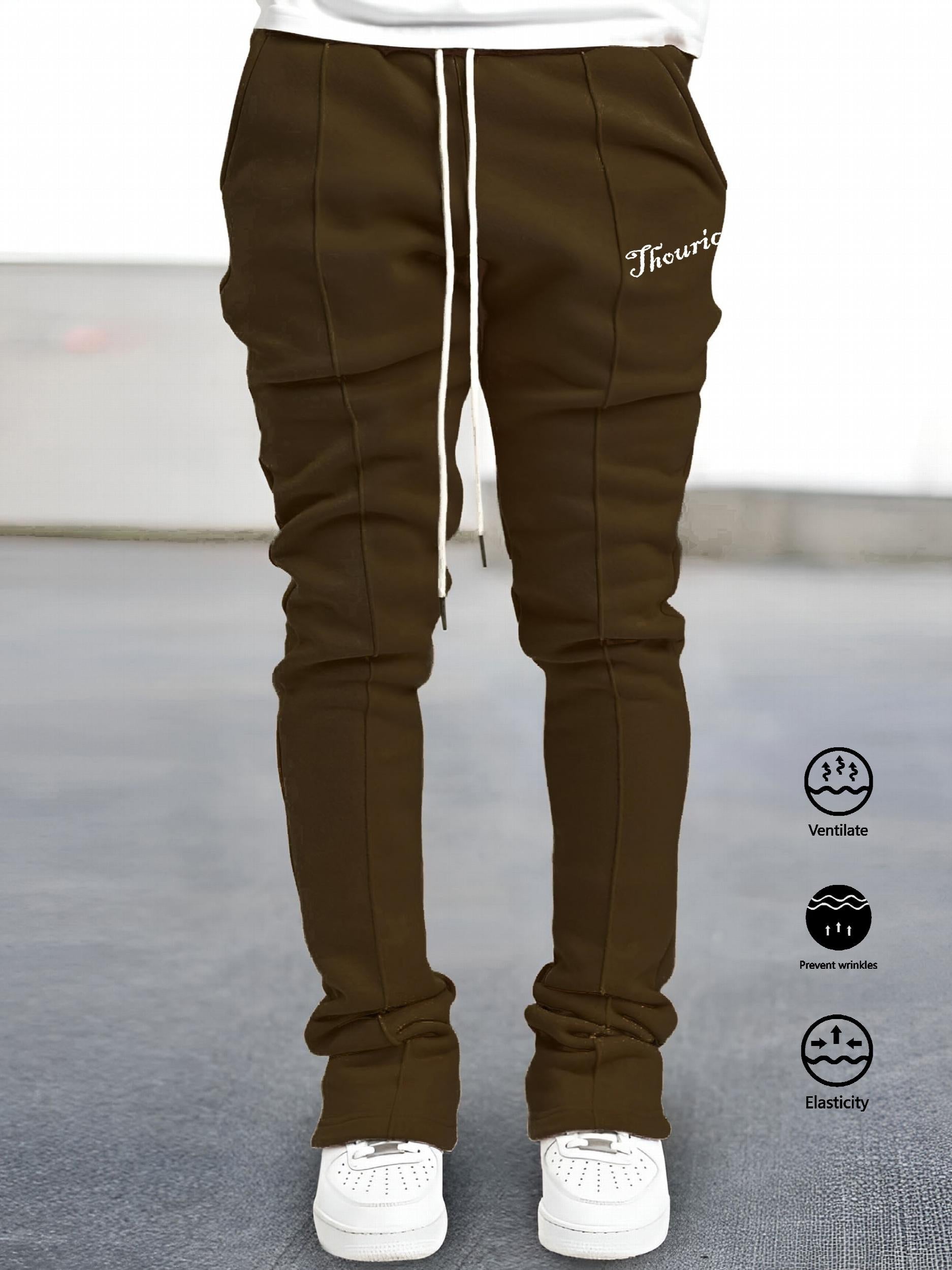 Comfy Bell Bottomed Pants Men's Casual Stretch Hip Hop Joggers