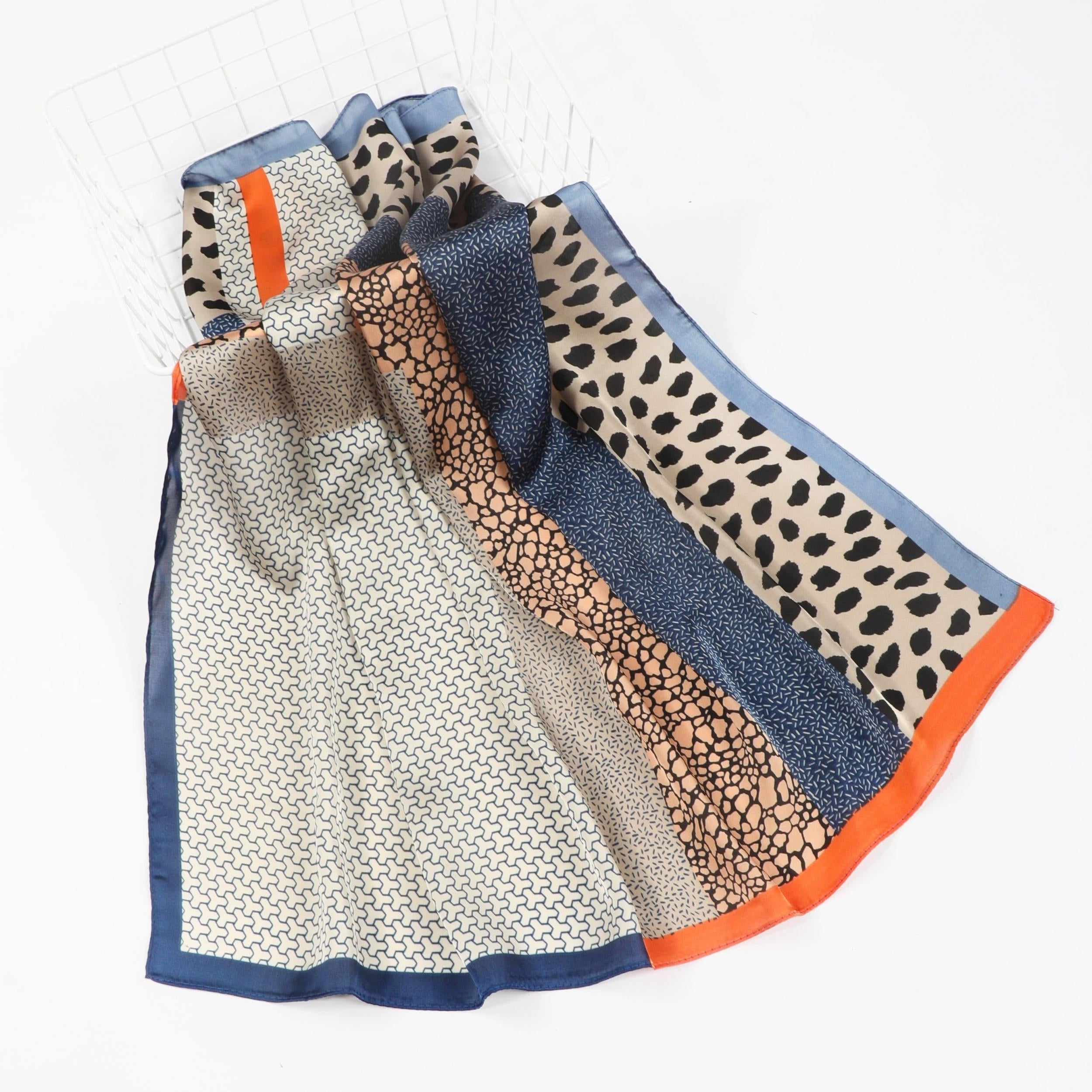 Men's Leopard Spotted Square Scarf