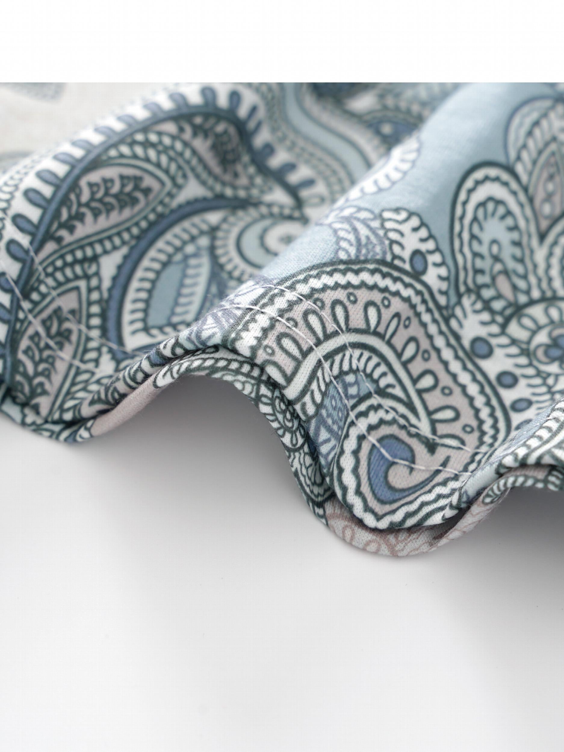 Paisley Print Open Front Cardigan