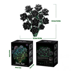 585pcs Rose Block Set & Immortal Flower Bouquet Gift