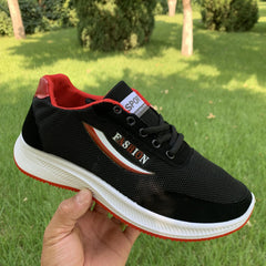 Men's Letter Print Mesh Sneakers Outdoor Sports Shoes