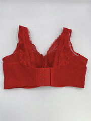 Lace Push Up Bra Breathable Wide Straps Underwear