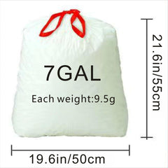4-7 Gallon Garbage Bags 80-300pcs Drawstring Kitchen Trash Bags Heavy Duty