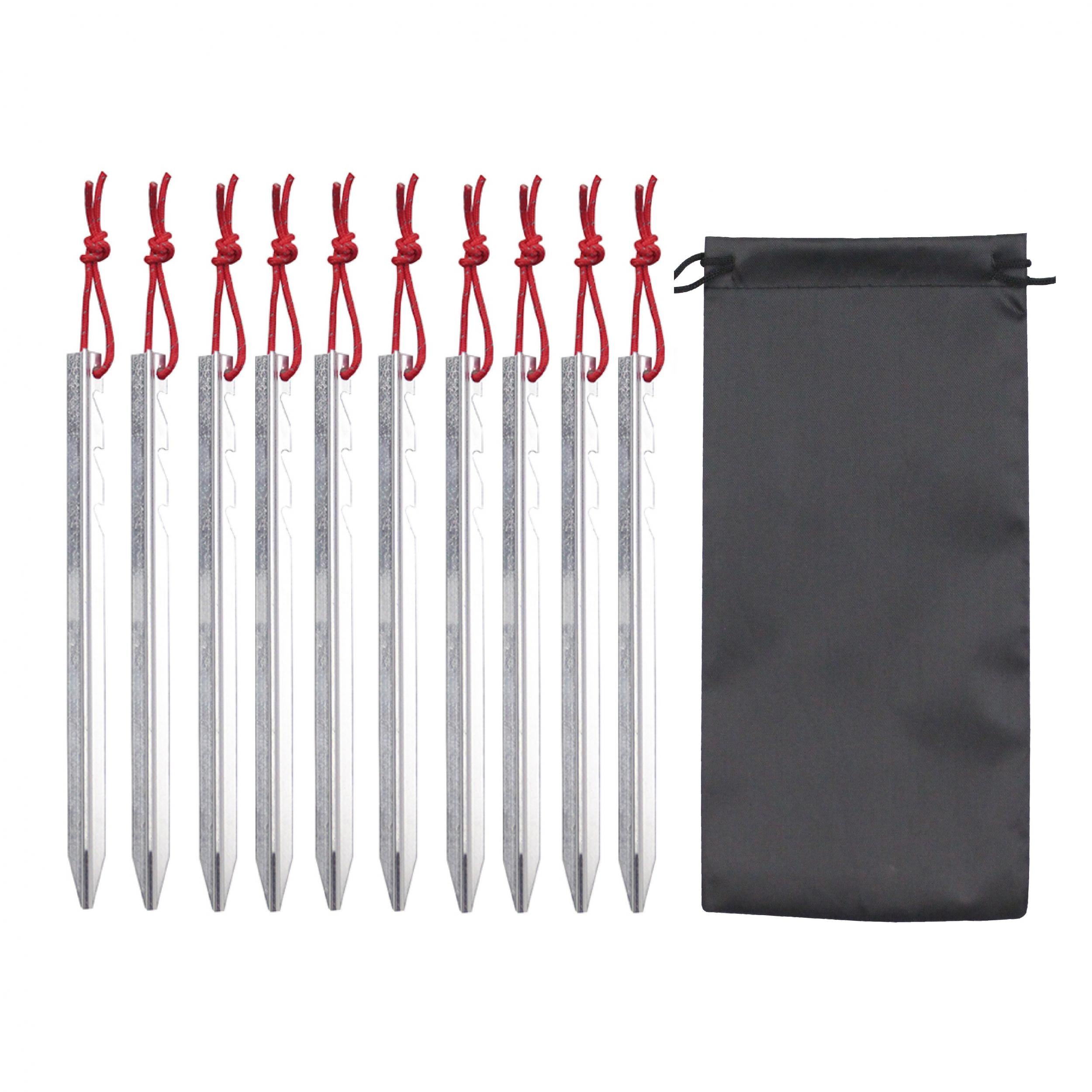 10pcs Aluminum Triangular Ground Nails for Tents