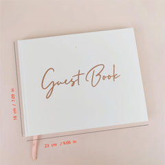Wedding Guest Book & Pen Set - 50 Sheets 100 Pages - Sign-in Notebook For Guests