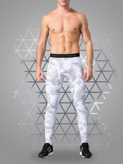 Men's Camo Pocket Leggings Sports Compression Pants