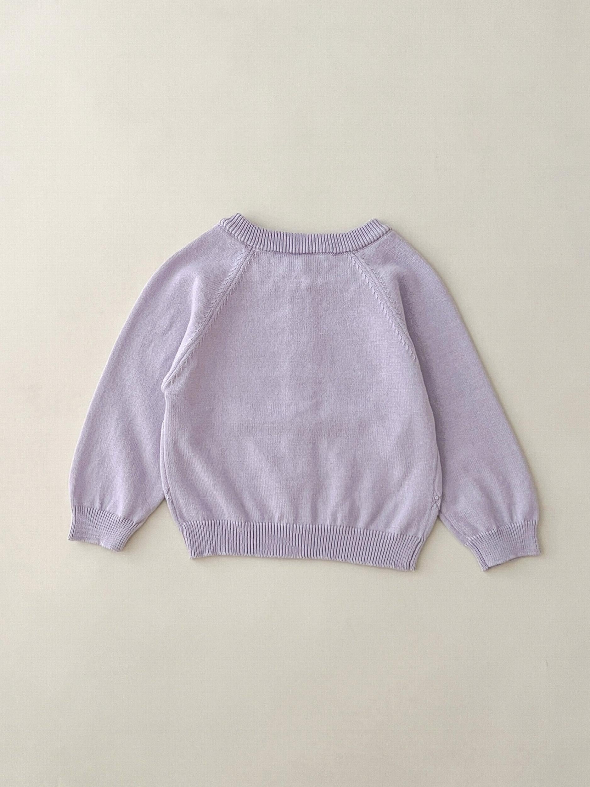 Baby Argyle Knit Cardigan Cotton Sweater Coat