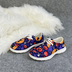 Girls Halloween Loafer Shoes Lightweight Comfortable Slip-On