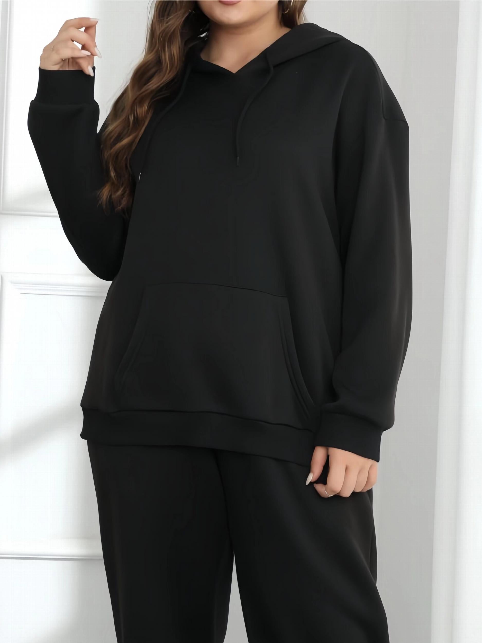 Women's Plus Hooded Sweatshirt & Pants Set
