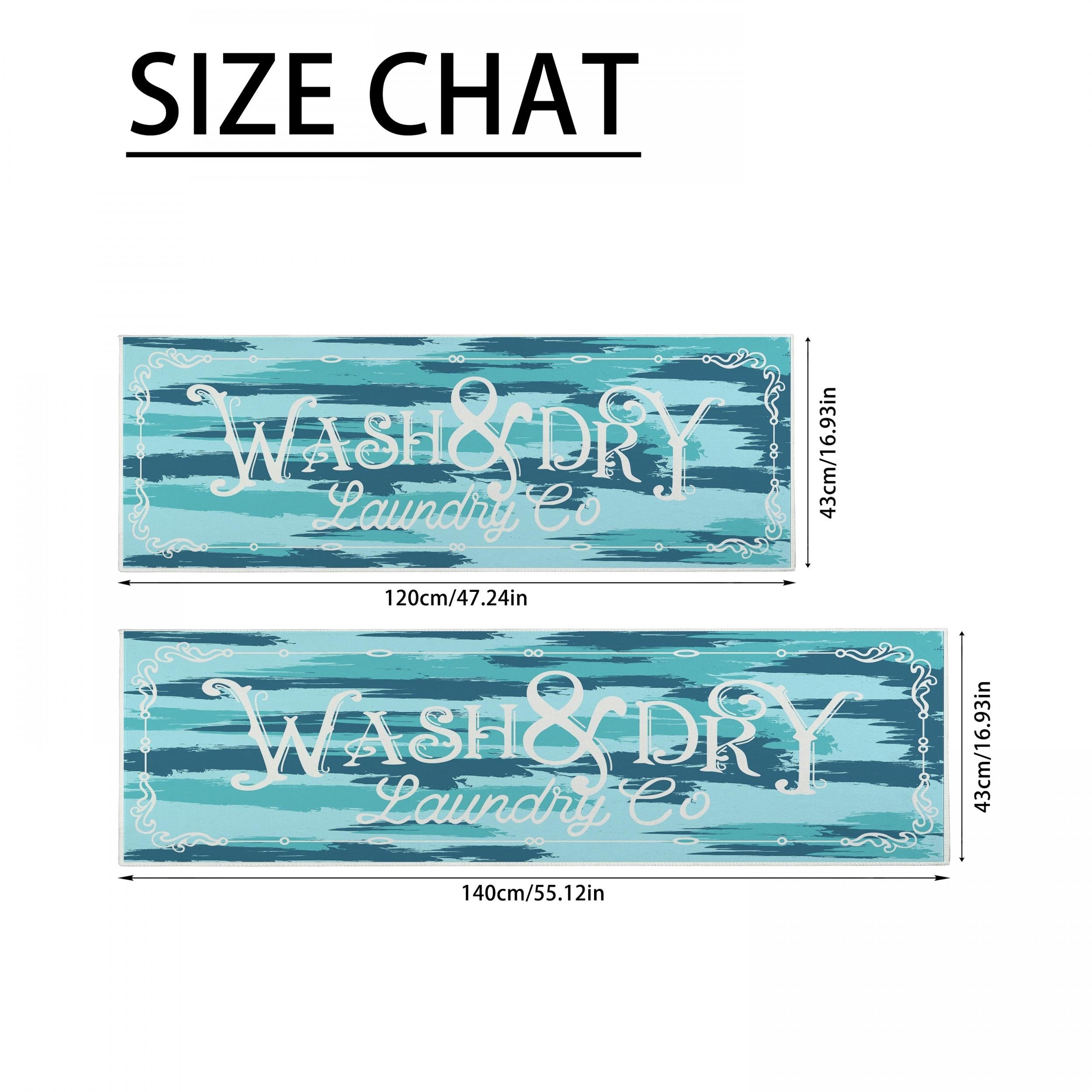 Waterproof Laundry Room Rug Runner Non Slip Laundry Mats