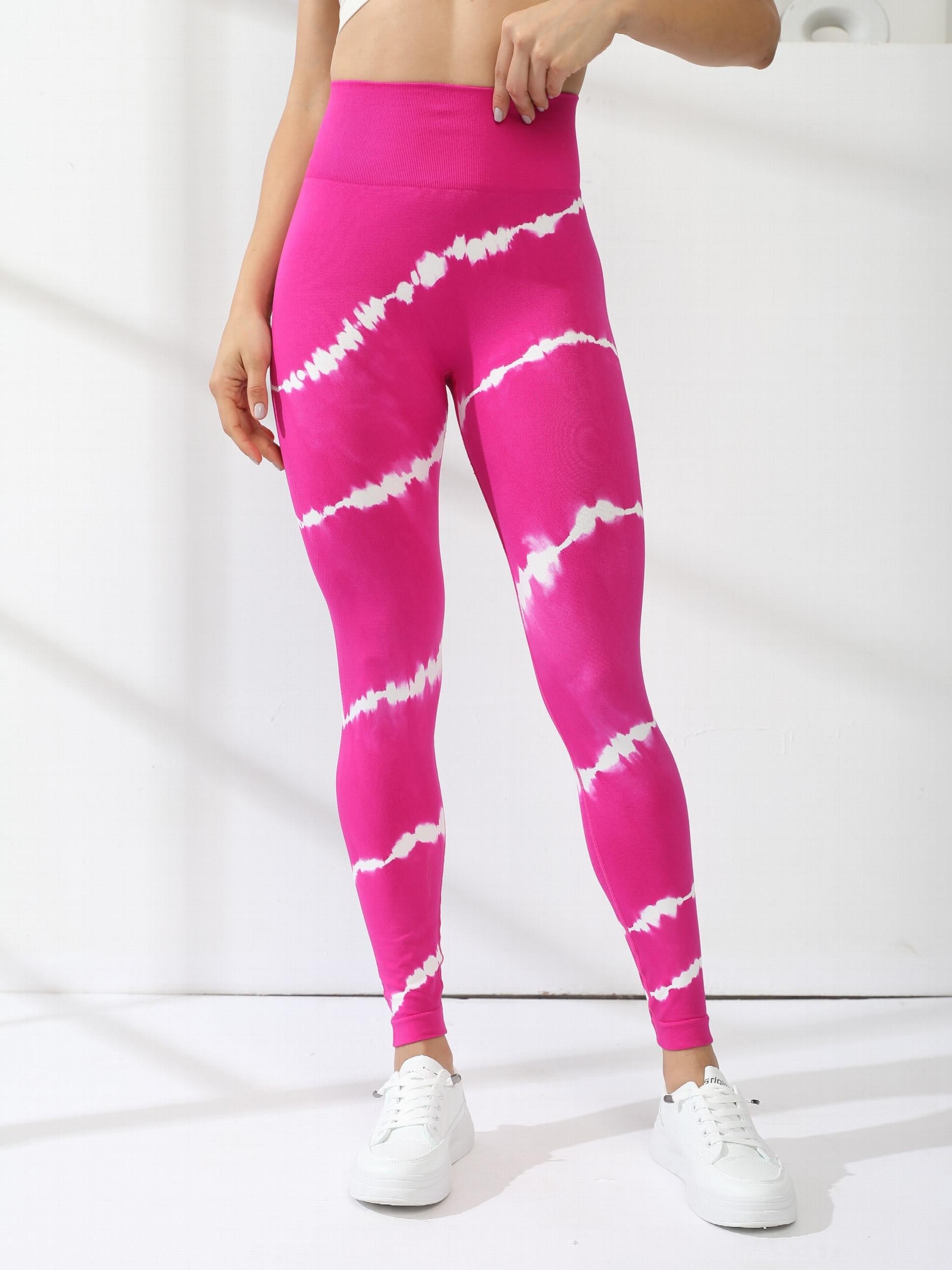 Tie Dye Fitness Leggings High Waist Yoga Pants Women's Activewear