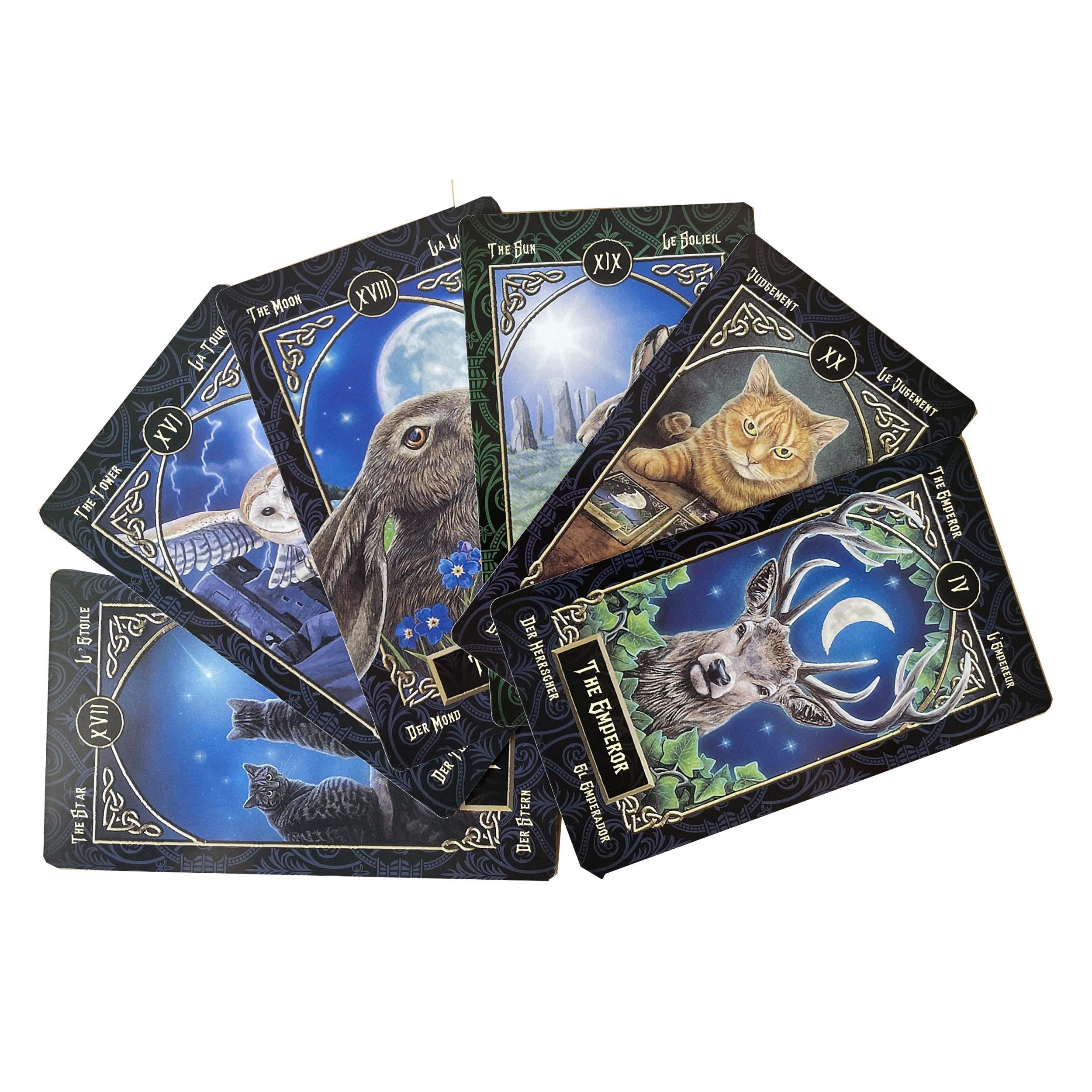 Mini Oracle Card Deck Vintage Tarot Card Fun Camping Game Entertainment