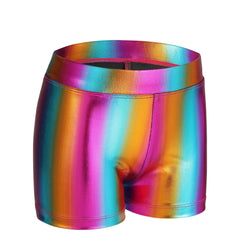 Girls Sparkly Athletic Shorts Elastic Waist Summer Clothes
