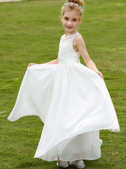 Grace Lace Flower Girls Wedding Dress