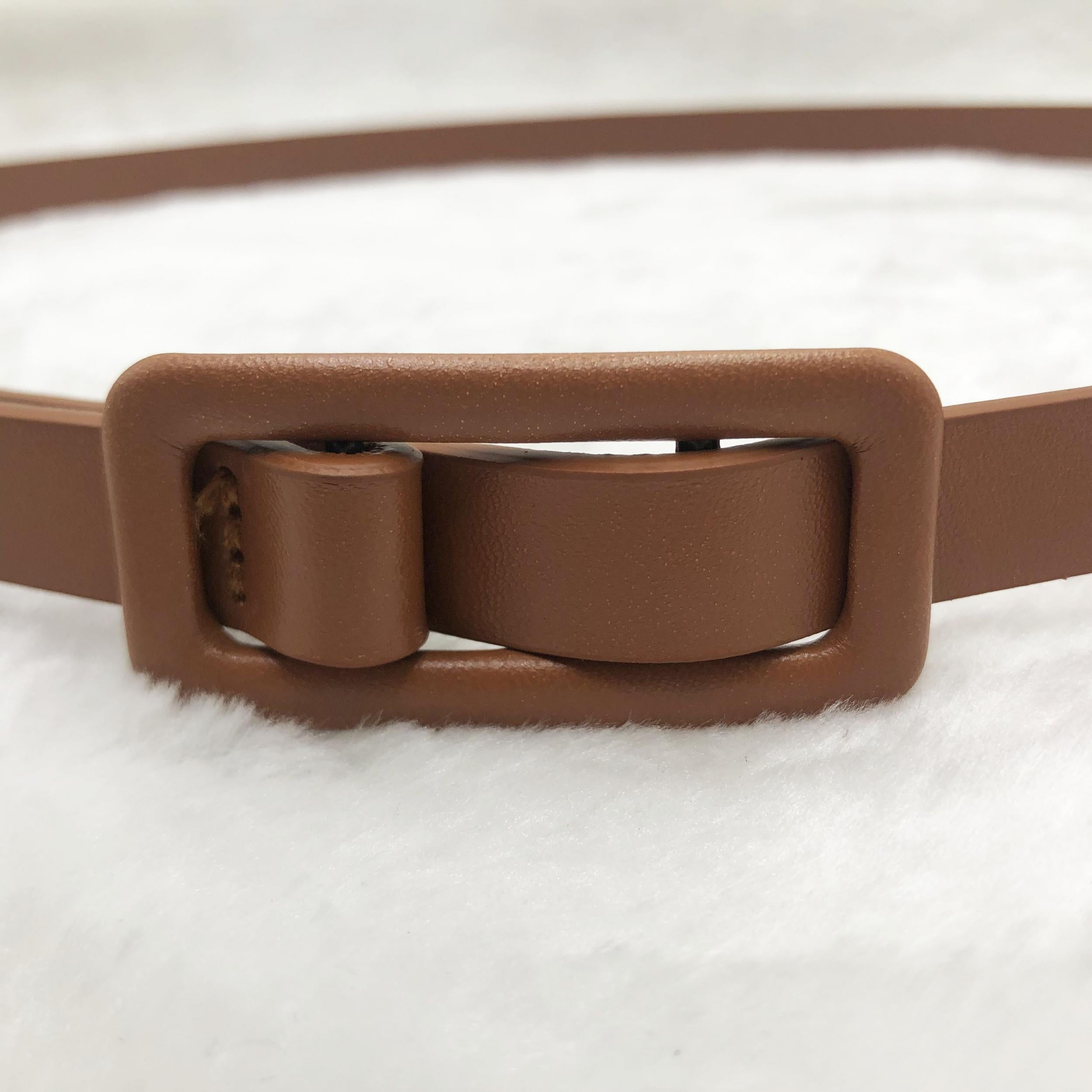 Non porous PU Leather Waist Belt For Sweater Coat Dresses