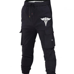 Med Corps Flap Pocket Cargo Pants Men's Drawstring Joggers