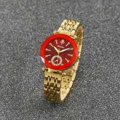 Colored Edge Alloy Pointer Round Watch- Kids' Accessory