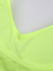 Solid Ribbed Wireless Bra & Thong Set