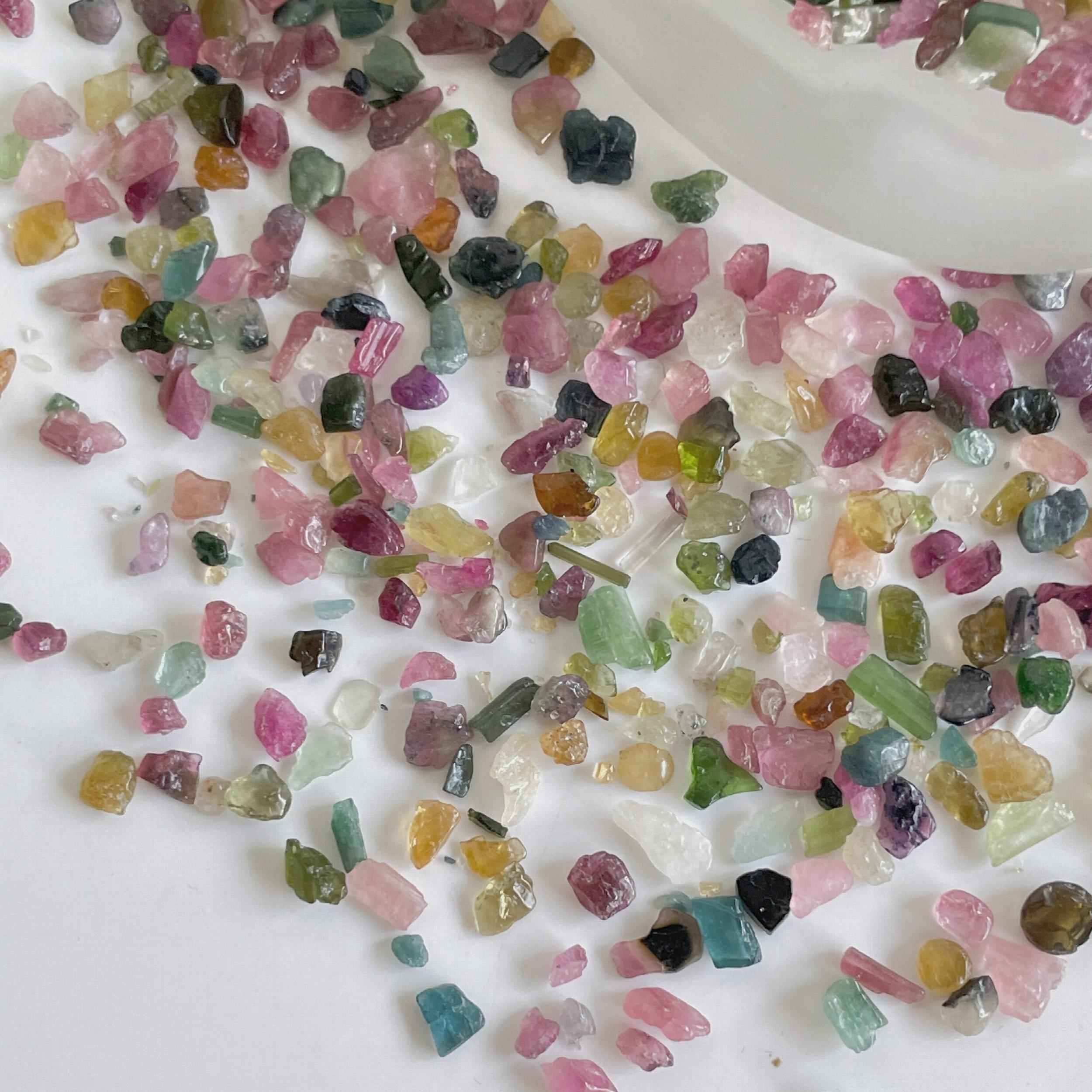 Rainbow Tourmaline Chips 50g 3-7mm Healing Balance Energy Reiki Wicca