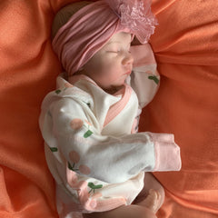 Reborn Baby Dolls Asleep 3D Skin Visible Veins Lifelike Newborn Doll Toy Gift