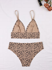Leopard Print Seamless Bra & Panties Lingerie Set