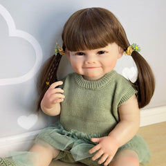 Raya Dimpled Girl Doll Waterproof Simulation Toy for Kids
