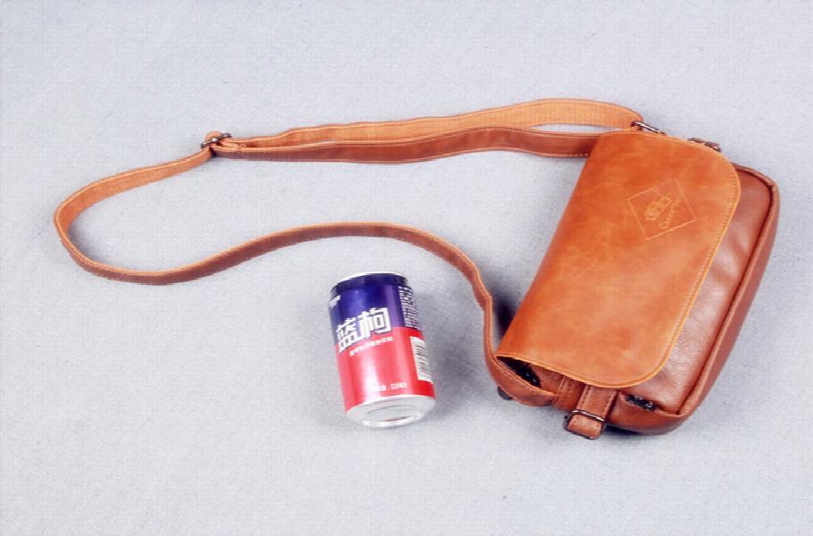 Vintage Messenger Bag for Men Small Flap Crossbody Shoulder Bag