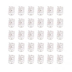 30pcs Silver Hollow Braided Metal Hair Clip Accessories Vintage Style Headpieces
