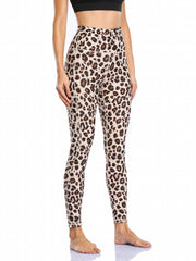 Leopard Print Yoga Leggings High Stretch Tight Pants