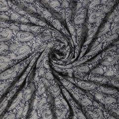 Paisley Print Scarf Thin Gauze Shawl Tassel Head Wrap Vintage Turban