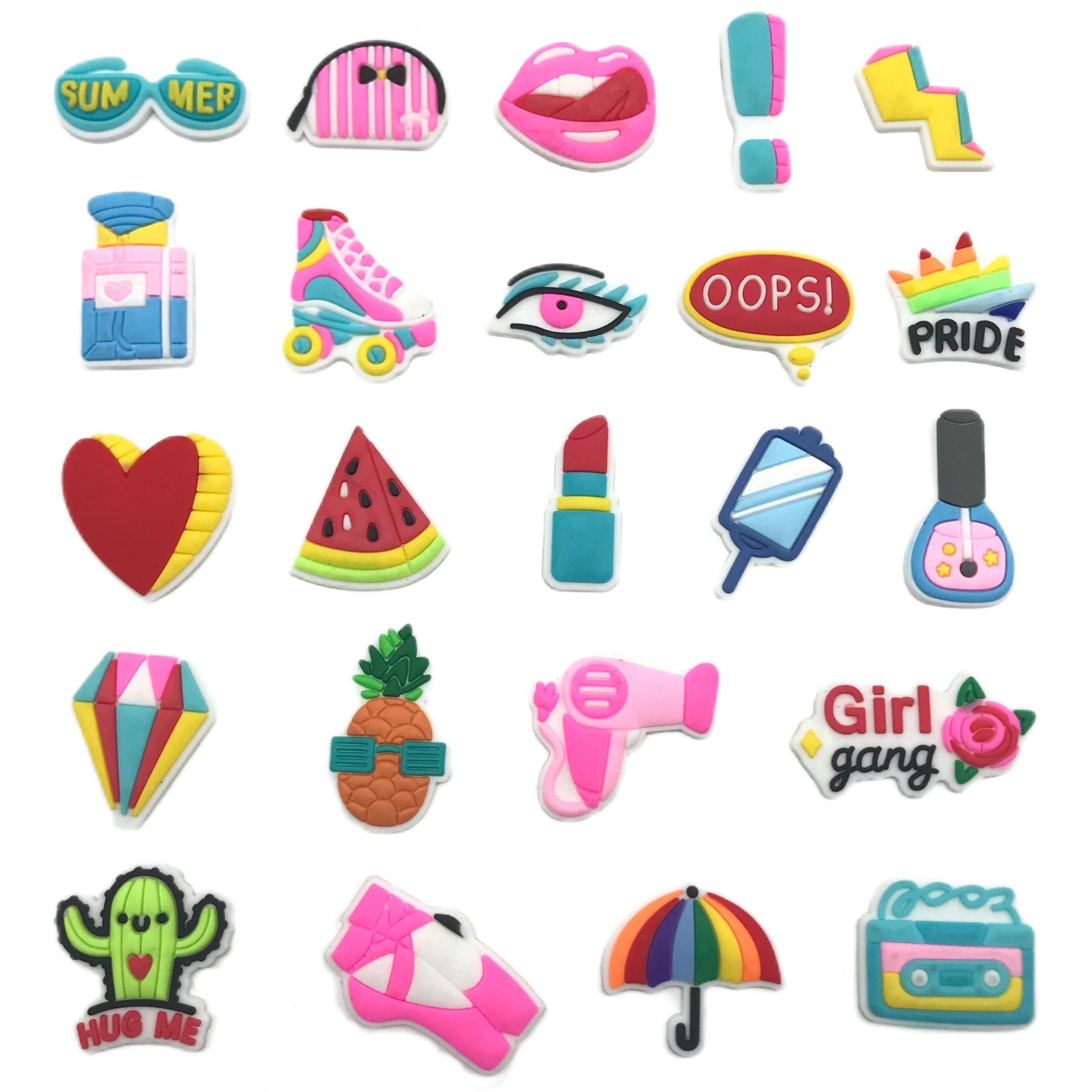 23pcs Beauty Shoe Charms Birthday Party Favors