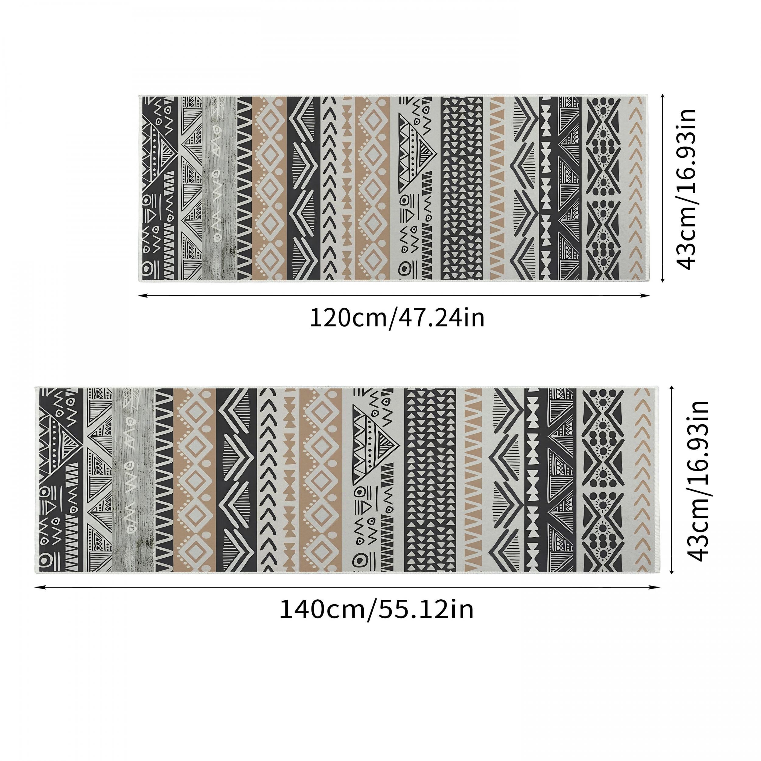 Bohemian Striped Printed Runner Rugs Moroccan Kitchen Floor Mat