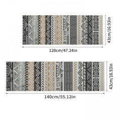 Bohemian Striped Printed Runner Rugs Moroccan Kitchen Floor Mat