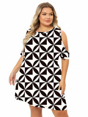 Cold Shoulder Tee Sleep Dress