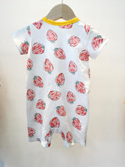 Baby Dinosaur Print Romper Short Sleeve Jumpsuit