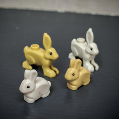 4pcs Rabbit Shaped Building Blocks Set, Animal Farm Theme for Kids 6-8 Years