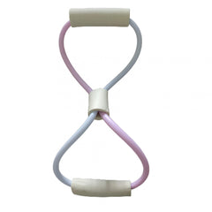 8 Shaped Back Workout Resistance Exercise Band With Comfortable Handles