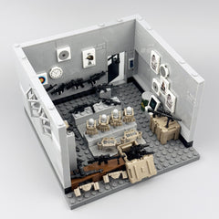 294pcs Military Building Blocks Set Creative Construction Toy for Kids Gray