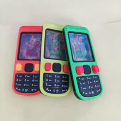 Cellphone Water Ring Game Colorful Handheld Phone Game Water Ring Toss Fun Toy