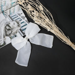 Faux Pearl Bow Tie for Women Dress Shirt
