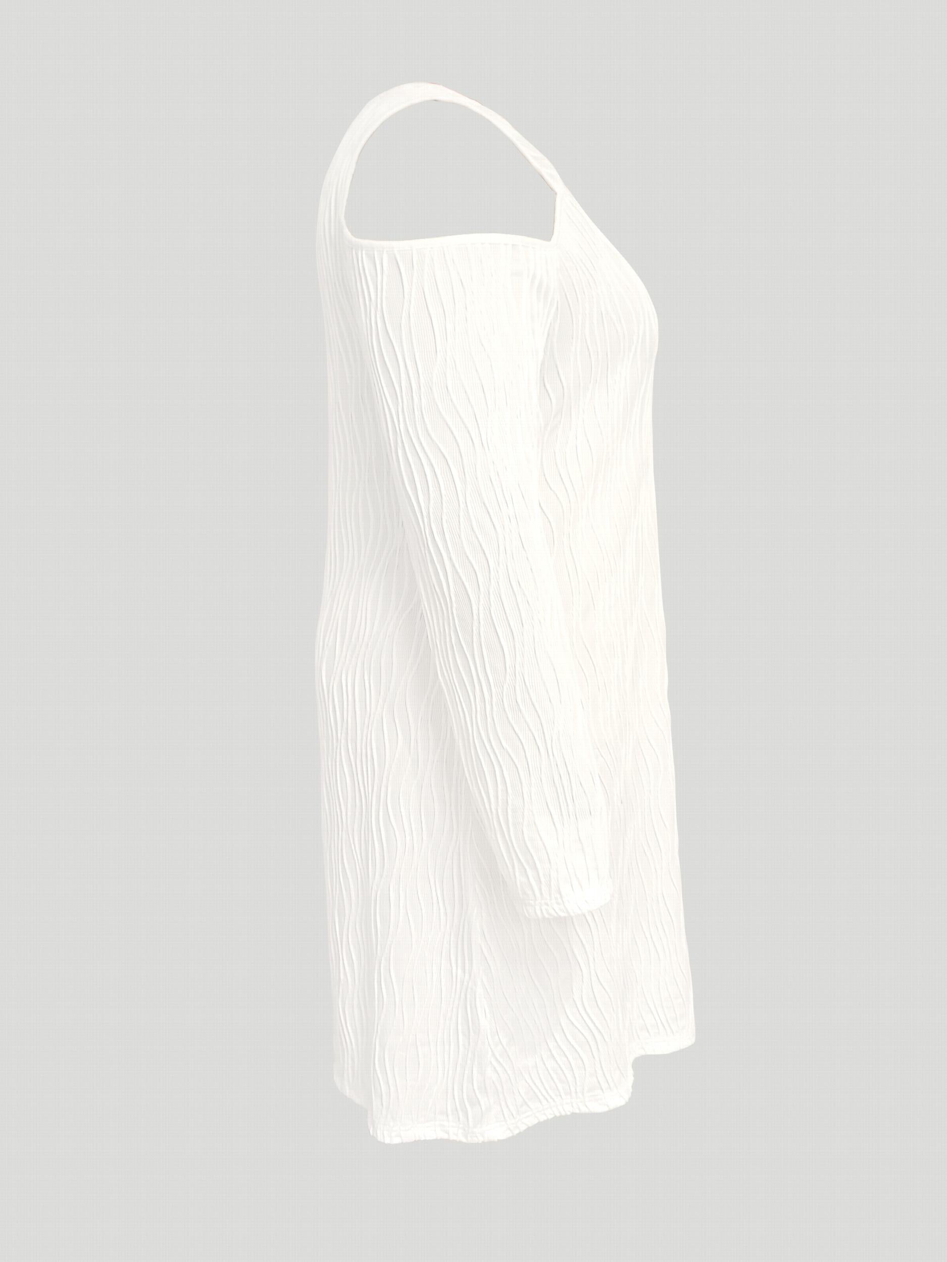 Cold Shoulder Long Sleeve V Neck Dress