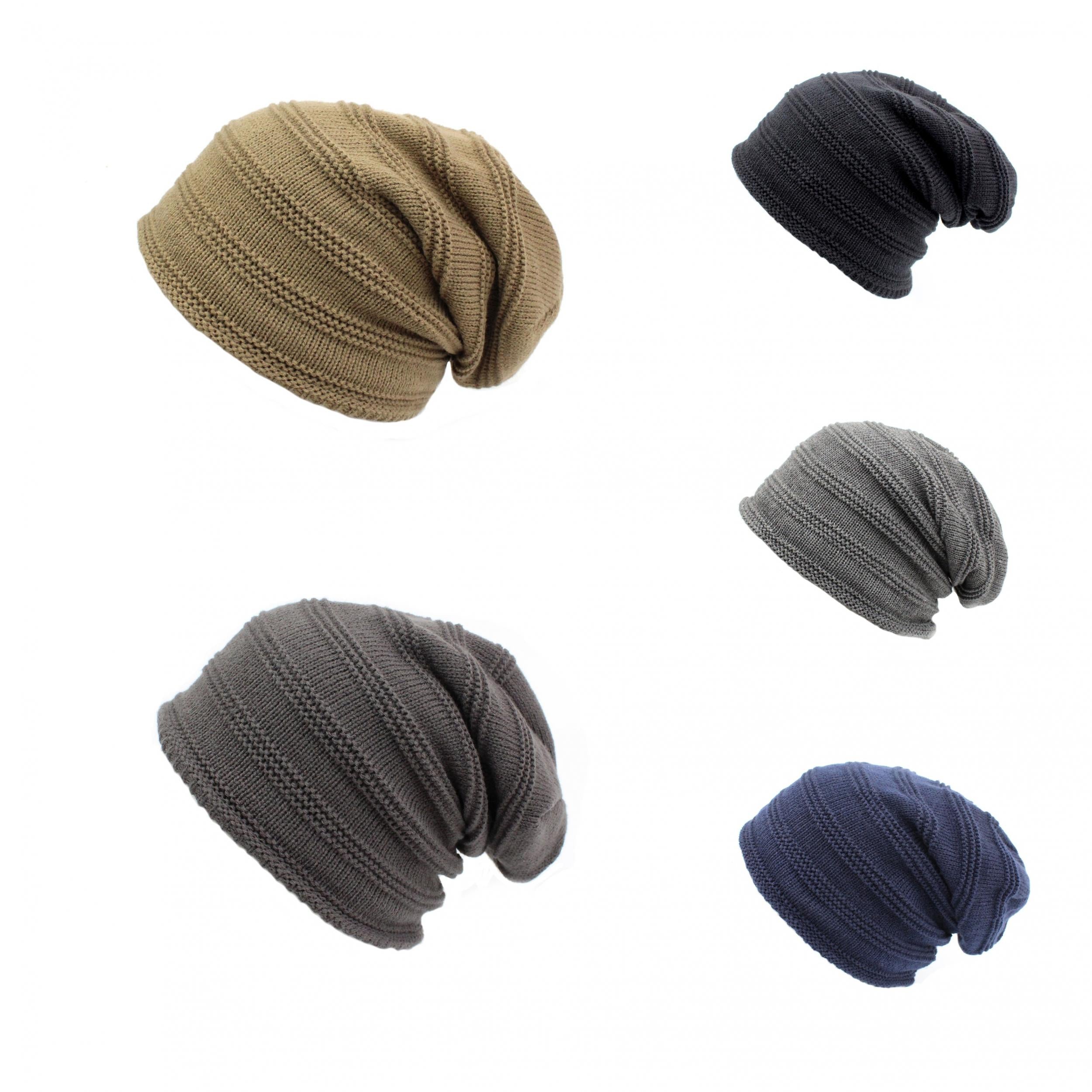 Men's Winter Slouchy Beanie Warm Knit Hat
