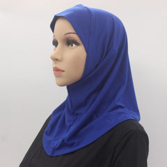 Solid Hijab Turban Elastic Head Wrap For Women Slouchy Head Scarf Hat