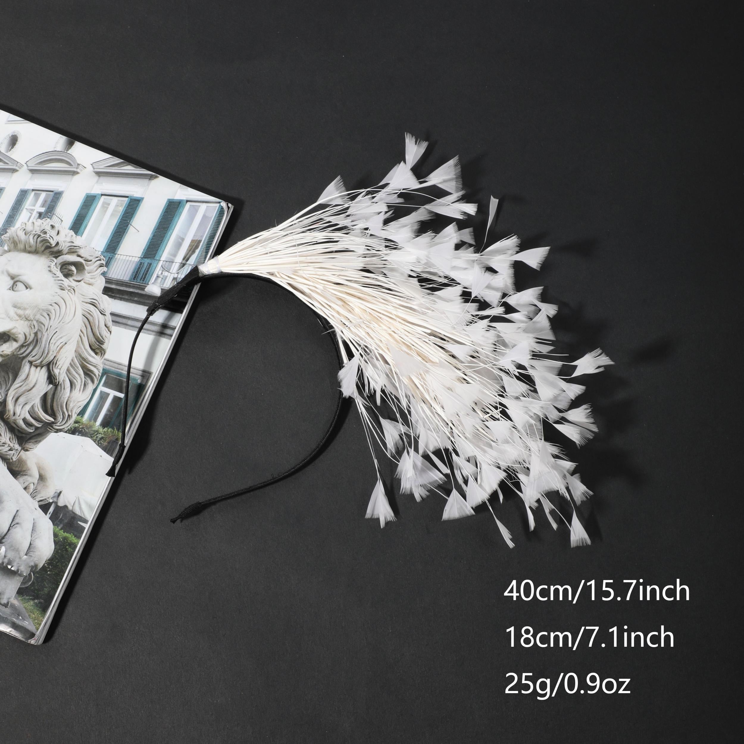 Faux Feather Headband Hair Band for Party