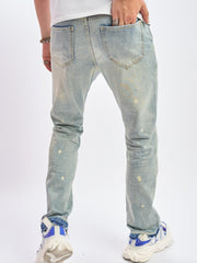 Loose Fit Distressed Denim Jeans Mens Casual Street Style Pants