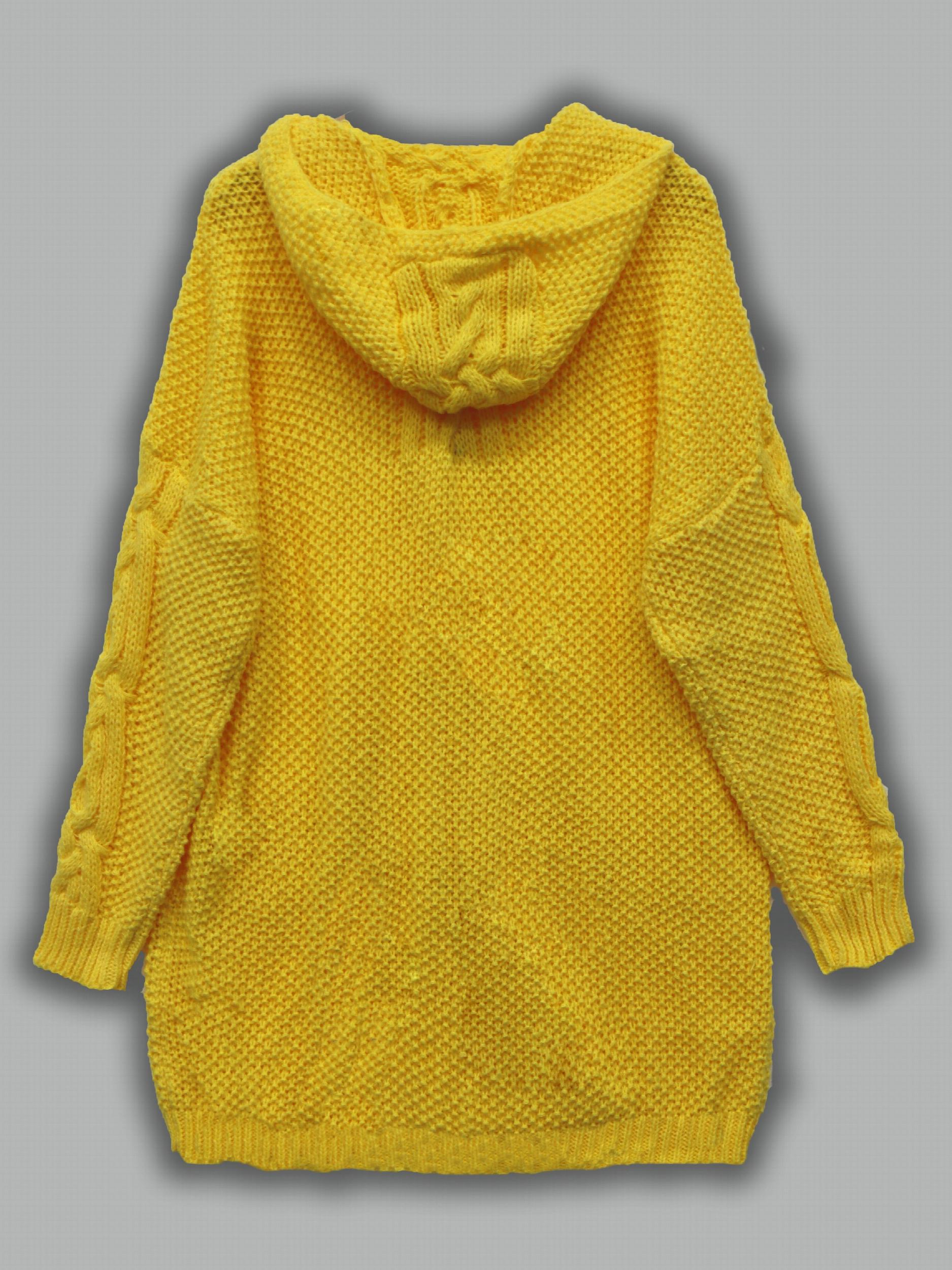 Cable Long Sleeve Hooded Jumper With Pockets