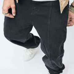 Men's Wide Leg Jeans Loose Fit Casual Denim Pants